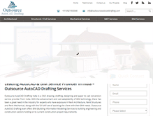 Tablet Screenshot of outsourceautocaddrafting.com